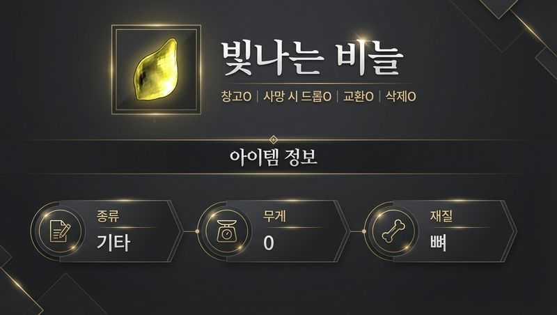 빛나는 비늘 아이템 정보